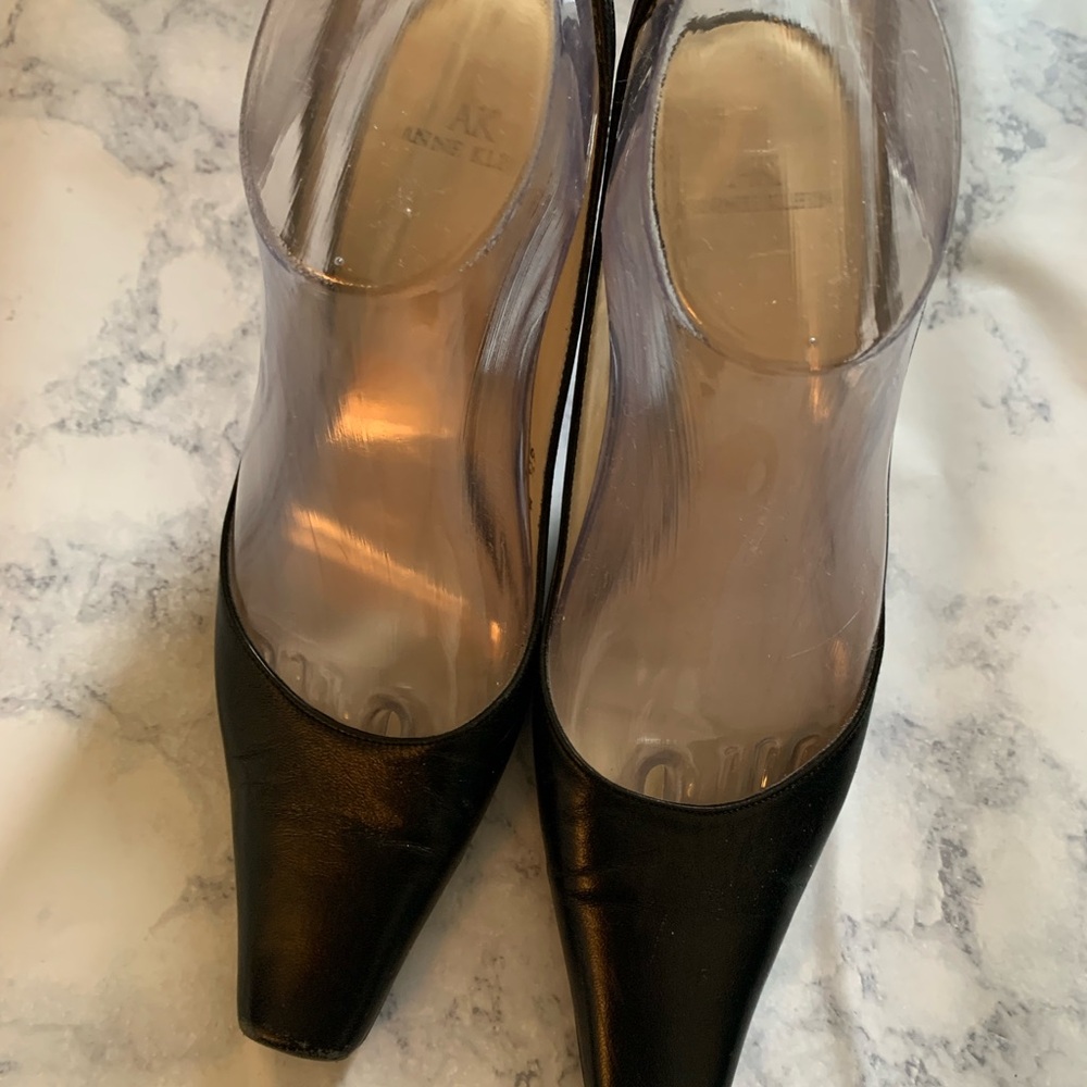 Anne Klein Square Toe Slingback Pumps
